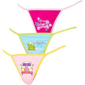 Set-3 Fijndradige strings met prints 82329 vrouw