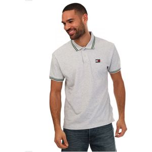 Men's Tommy Hilfiger Polo Shirt In Grey - Maat 2XL