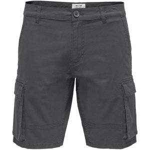 Broek - Effen - Katoen - Knielengte - Regular