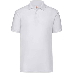 Fruit of the Loom Heren 65/35 Poloshirt (Wit)
