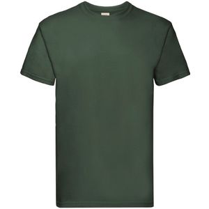 Fruit of the Loom Heren Super Premium T-Shirt (Fles groen)
