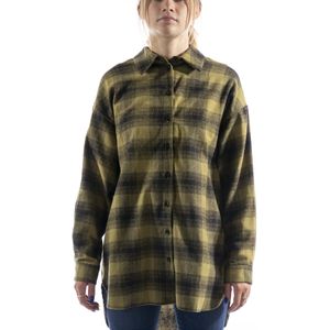 Overhemd Kontatto Over Geruit Groene Franjes