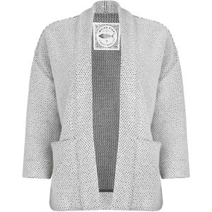 Weird Fish Dames/Dames Santosh Macaroni Cropped Vest (Ecru)