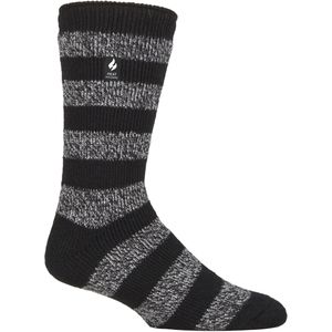 Heat Holders Heren extra dikke warme thermo sokken - Zwart / Houtskool (Palmero)