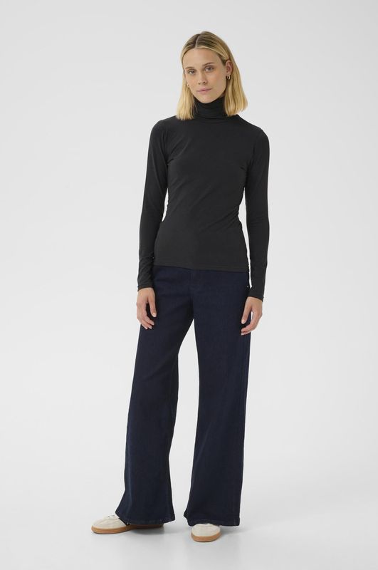 T-shirt met lange mouwen EfinasPW Slim fit navy