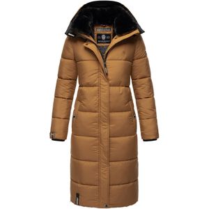 Marikoo dames winterjas – Lange gewatteerde jas met afneembare capuchon