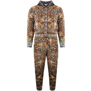 Inoa - Golden Eagle 120214 - Jumpsuit - Bruin - 100% Zijde
