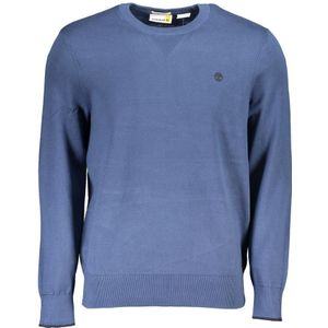 Timberland - Gebreide Trui - Blauw - 100% Katoen - Ronde Hals