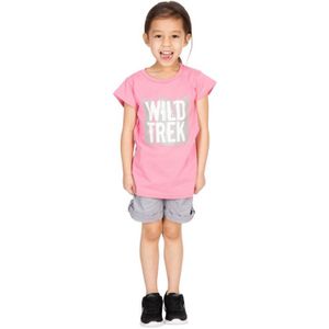 Trespass Kindermeisjes Arriia Korte Mouwen T-Shirt (Flamingo) - Maat 5-6J / 110-116cm