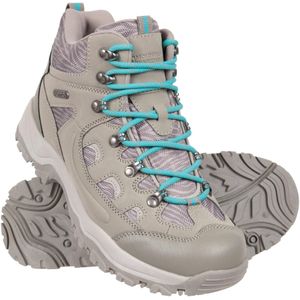 Mountain Warehouse Dames/Dames Adventurer Faux Suede Waterdichte Wandelschoenen met luipaardprint (Taupe)