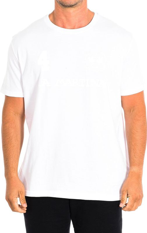 La Martina - TMR309-JS206 - T-shirt - Wit - Korte Mouw