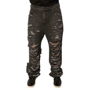 Versleten Rechte Jeans