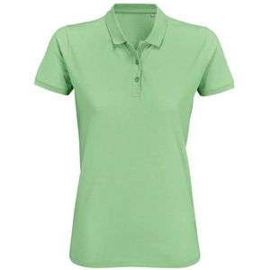 SOLS Dames/dames Planet Organic Polo Shirt (Bevroren groen)