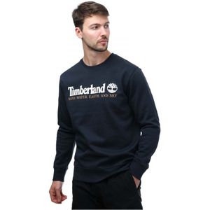 Heren Timberland Regular Fit Crew Sweatshirt in Navy