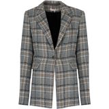 Blazer - Blauw - Wol - Getailleerde Snit