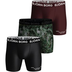 Björn Borg - 3-Pack Ademend Prestatieshort - Heren Sport Boxershorts - Camo Mix