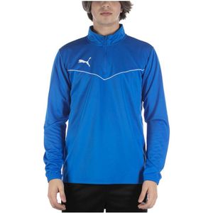 Puma Teamrise Sweatshirt 1/4 Rits Blauw