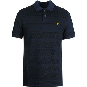 Lyle & Scott - Rasterpoloshirt - Donker Marineblauw - 100% Katoen