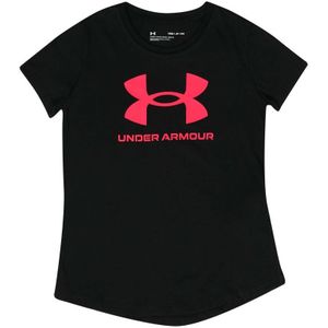 Girl's Under Armour Junior Sportstyle T-Shirt in Black