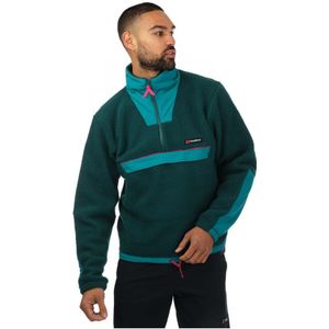 Berghaus oversized fleece smock met halve rits voor heren, turquoise