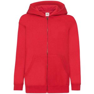 Fruit of the Loom Kinderen/Kinderkapjes Sweatshirt (Rood)