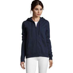 SOLS Dames/Dames Seven Full Zip Hoodie (Franse marine)