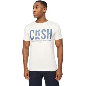 Crosshatch Heren Solari T-Shirt (Off White)