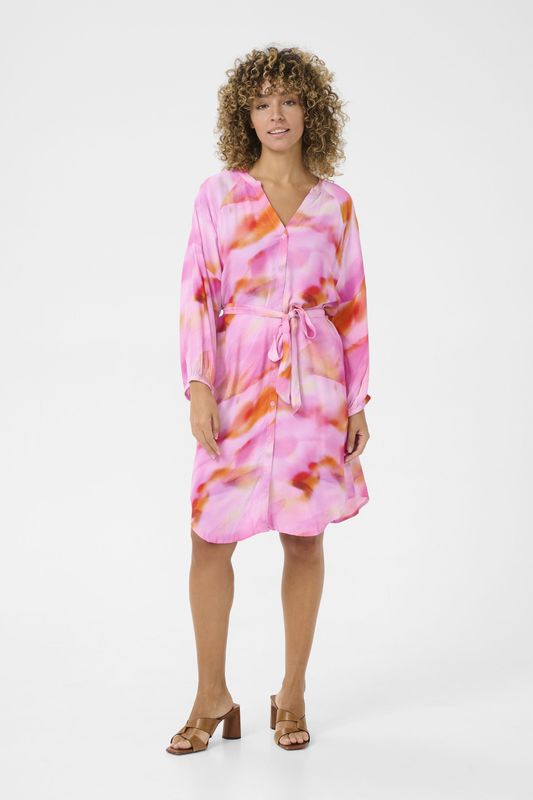 Cream - Crnana Shirt Dress - Blurred Pink - 100% Viscose