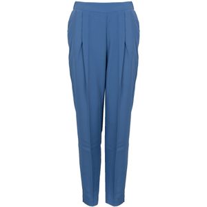 Silvian Heach - Slim-Fit Broek - Blauw - Dames - Polyester