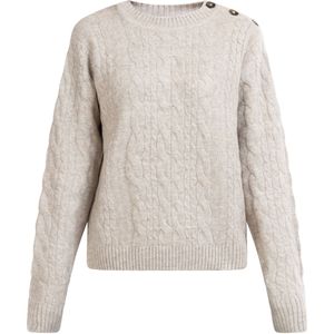 Dreimaster Gebreide trui Dames beige melange