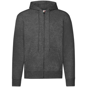 Fruit of the Loom Heren Hooded Sweatshirt (Donkergrijze heide)