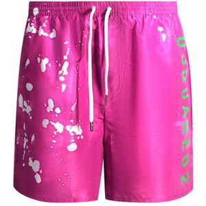 Dsquared2 Acid Wash Pink Swim Shorts - Maat M