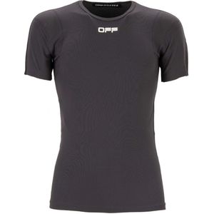 Off-White - Hardlooptop - Gebroken Wit - Grijs - Actieve Kleding