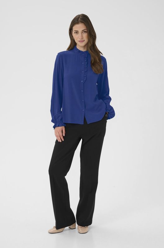 Cream - Blouse 'Venea' - Saffier - Klassieke Blouse - Lange Mouw