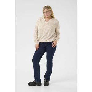 Blouse met lange mouwen Regular fit Feather Gray,Chalk Print grey white