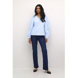 Blouse met lange mouwen Loose fit Blue / White Stripe blue white