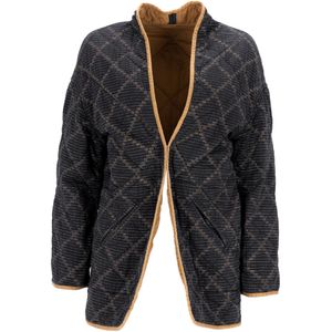 Isabel Marant Étoile Gequiltede Omkeerbare Jas in Zwart Katoen