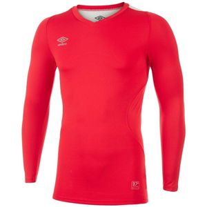 Umbro Heren Elite V Neck Base Layer Top (Vermiljoen)
