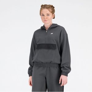 Dames New Balance Athletics Remastered Double-Knit Textured Layer Top in Grijs