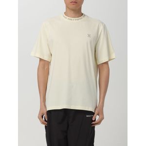 Geribbelde T-shirt met ronde hals en korte mouwen