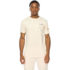 Duck and Cover Heren Adamsberg T-Shirt (Off White)