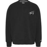 Tommy Jeans Sweaters Signature Crew Sweater Zwart
