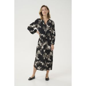 Kaffe - Blousejurk Berlinda - Antraciet - Tuniekjurk