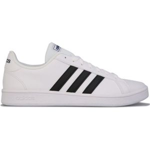 Men's Adidas Grand Court Base Trainers In White - Maat 43