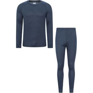 Mountain Warehouse Heren Talus Thermische Base Layer Set (Marine)
