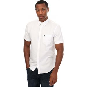 Men's Lacoste Regular Fit Cotton Shirt in White