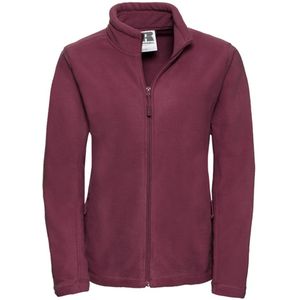 Russell Dames/Dames Full Zip Outdoor Fleecejack (Bourgondië)