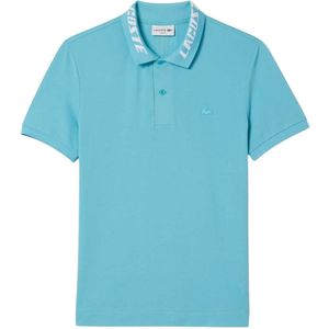 Lacoste Heren Stretch Merk Slim Poloshirt (Blauw)