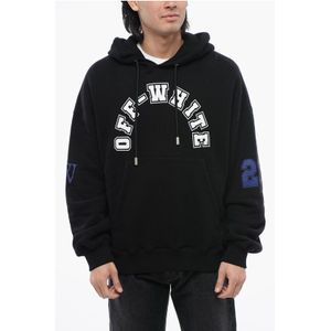 Off White - Hoodie - Zwart - Katoen