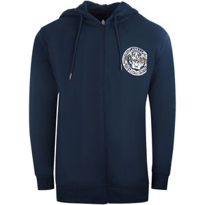 Cavalli-klasse - Marineblauwe Hoodie - Met Rits - Grote Cirkel